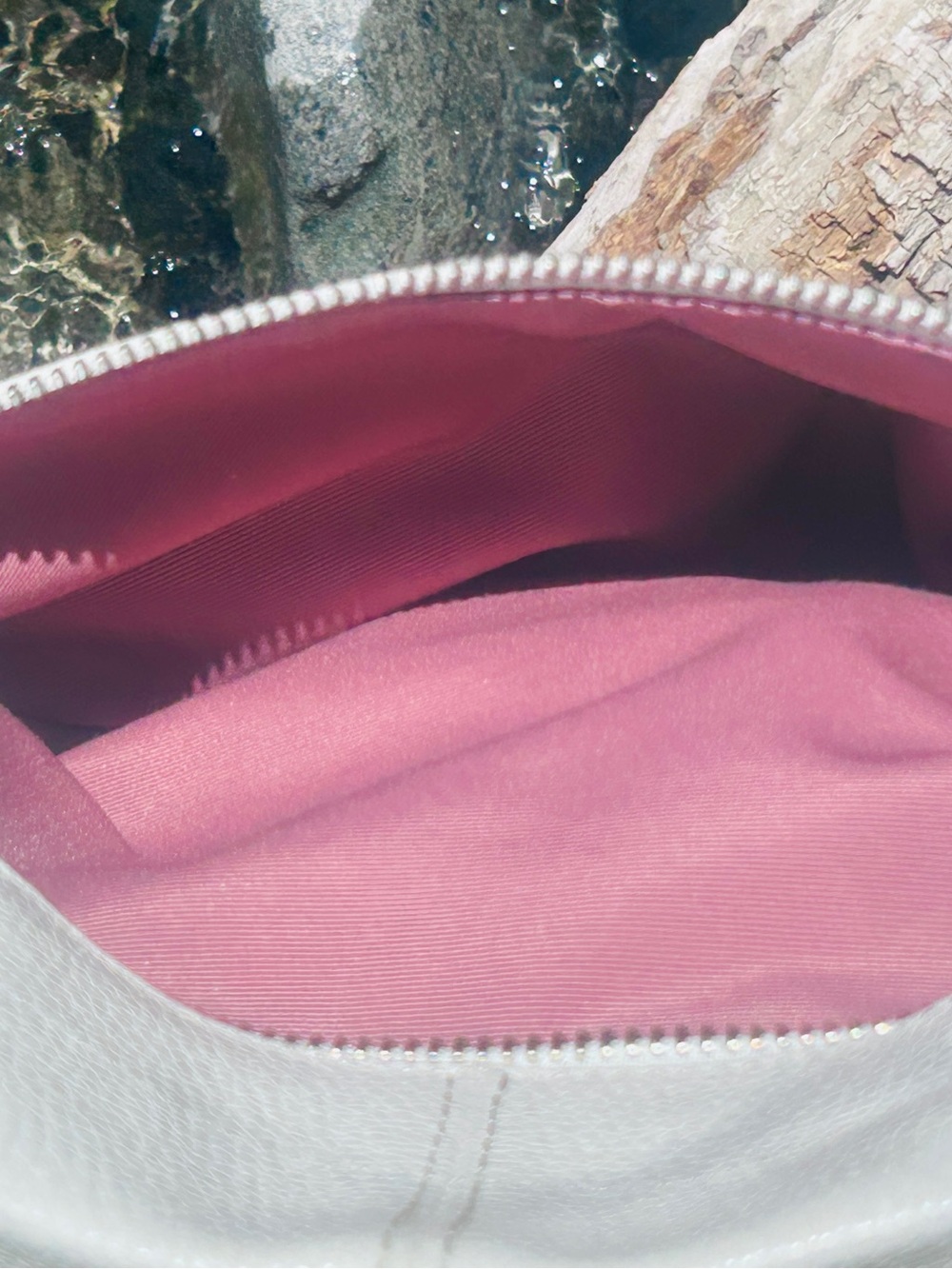 Coach Brooke Hobo Bag White Pebbled Leather (style #15064) - Picture 6 of 15